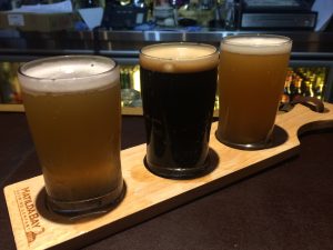 Paddle of local beers