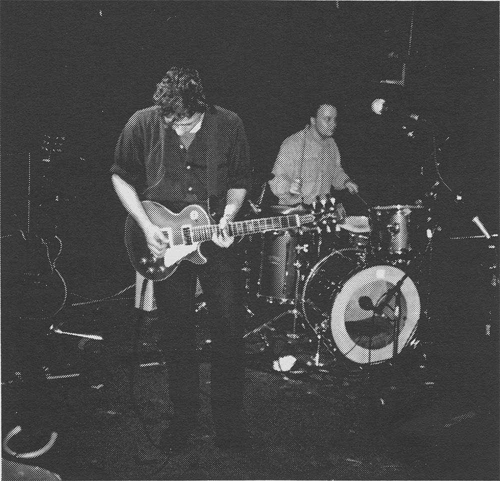Photo of Dean Wareham and Stanley Demeski of the band Luna, playing live at Maxwell's